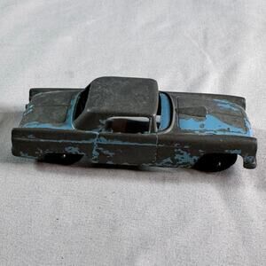Vintage Tootsietoy 1960 Ford Thunderbird Die Cast Car Blue Gray Chicago USA